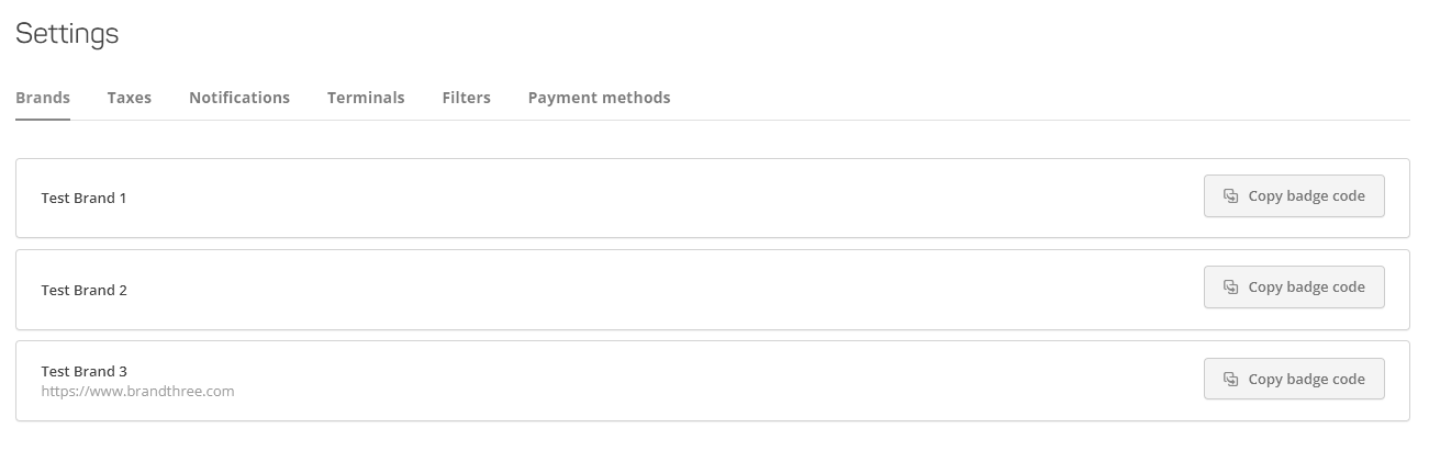 Account management screenshot